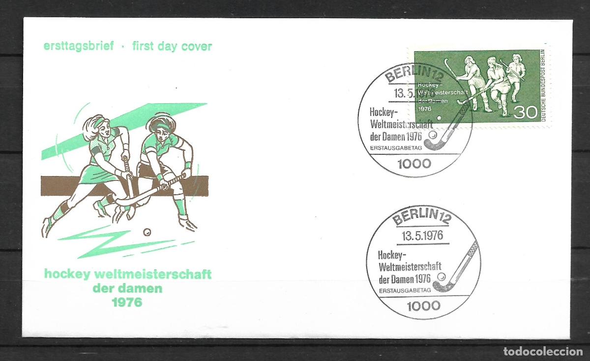 Sellos: alemania berlin 1976 michel 521 sobre primer dia 1.30&euro; - 153/4
