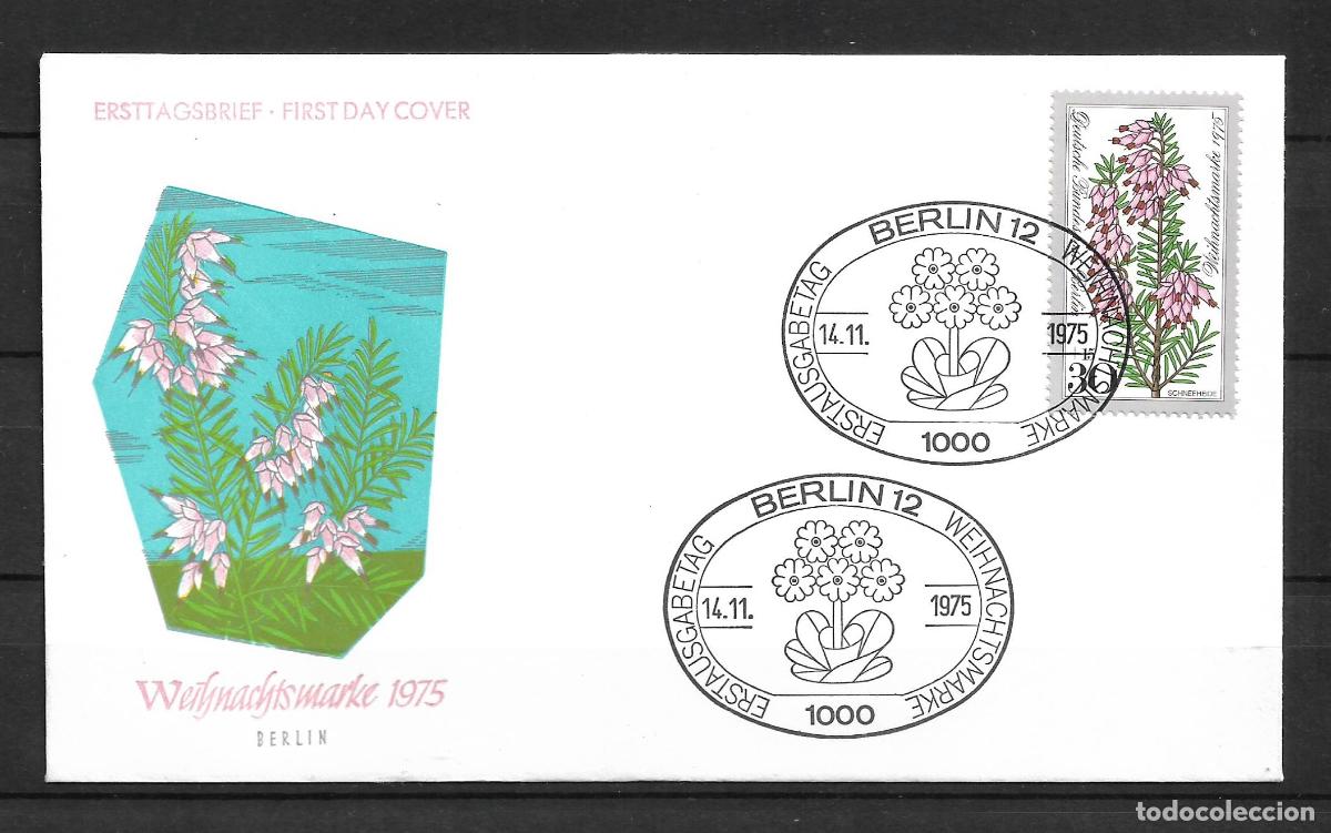 Sellos: alemania berlin 1975 michel 514 sobre primer dia 1.70&euro; - 153/5