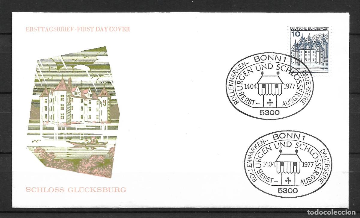 Sellos: alemania 1977 michel 913 sobre primer dia 1&euro; - 153/6