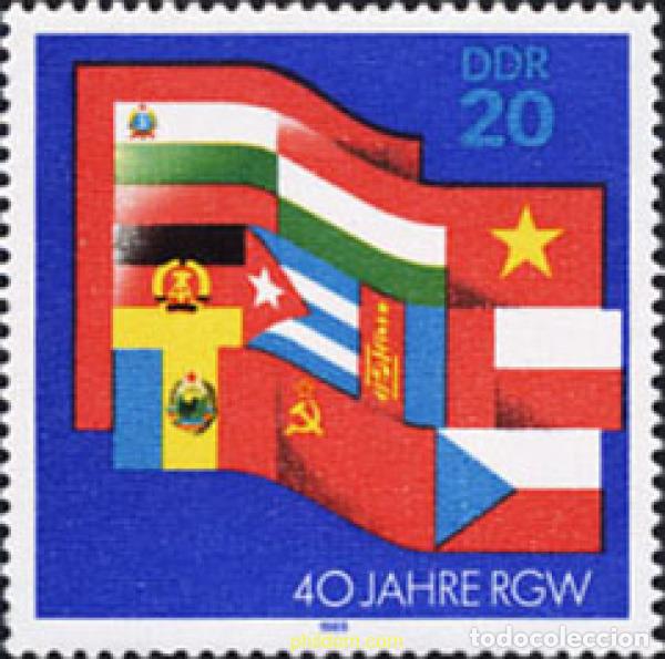 Sellos: 150987 MNH ALEMANIA DEMOCRATICA 1989 40 ANIVERSARIO DEL COMECON