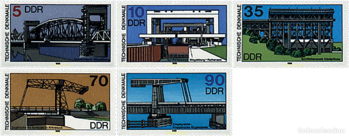 Sellos: 61026 MNH ALEMANIA DEMOCRATICA 1988 PUENTES