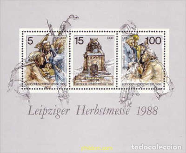 Sellos: 145049 MNH ALEMANIA DEMOCRATICA 1988 FERIA DE OTO&Ntilde;O DE LEIPZIG
