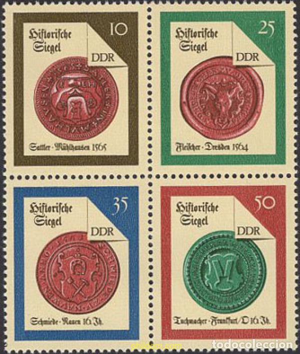 Sellos: 158134 MNH ALEMANIA DEMOCRATICA 1988 SELLOS HISTORICOS