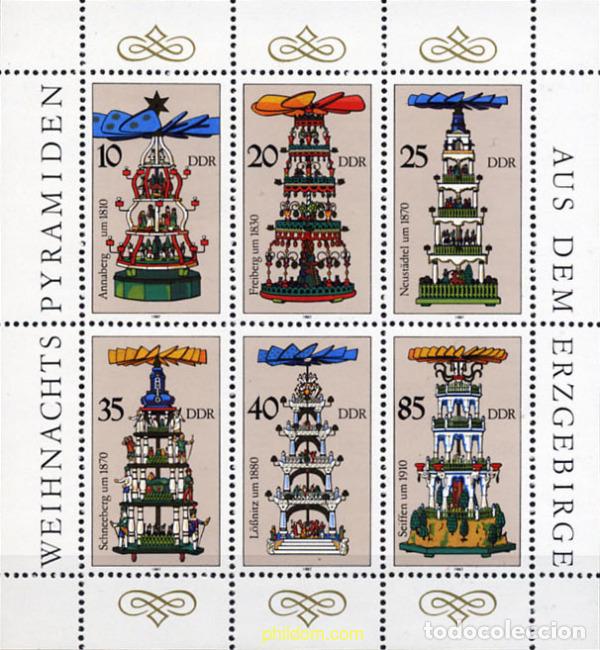Sellos: 145021 MNH ALEMANIA DEMOCRATICA 1987 CARRUSELS DE NAVIDAD