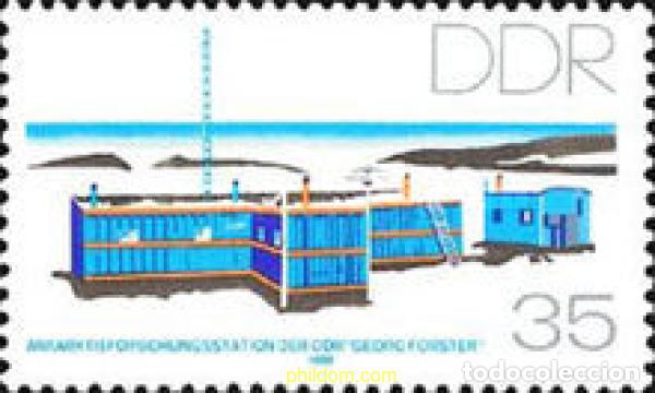 Sellos: 150976 MNH ALEMANIA DEMOCRATICA 1988 ESTACION DE INVESTIGACION ANTARTICA DE LA R.D.A.