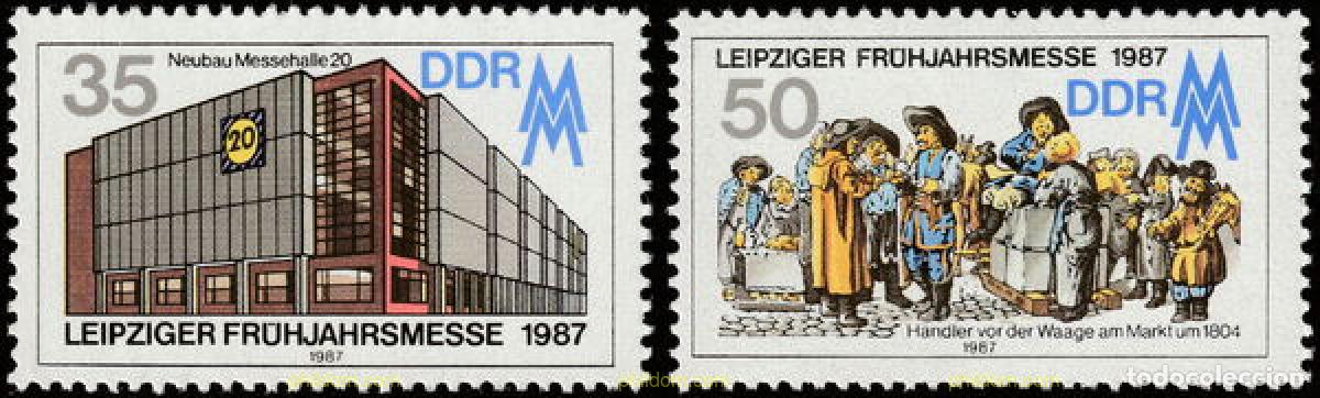 Sellos: 150961 MNH ALEMANIA DEMOCRATICA 1987 FERIA DE PRIMAVERA DE LEIPZIG