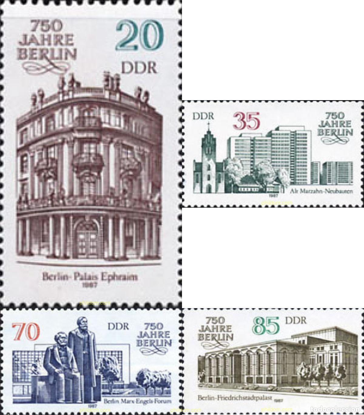 Sellos: 150959 MNH ALEMANIA DEMOCRATICA 1987 750 ANIVERSARIO DE BERLIN
