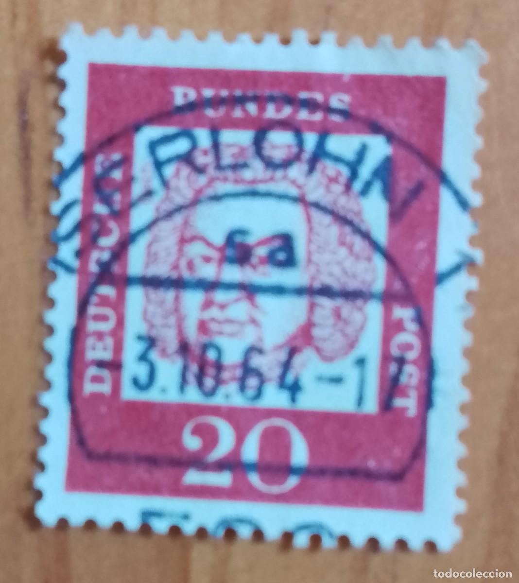 Timbres: ALEMANIA - V/F 20 - PERSONAJE - MATASELLO IDENTIFICATIVO: 3.10.64 ISERLOHN