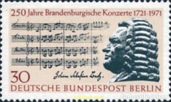 Sellos: 131043 MNH ALEMANIA. Berl&iacute;n 1971 250 ANIVERSARIO DEL CONCIERTO BRANDERBURGUES