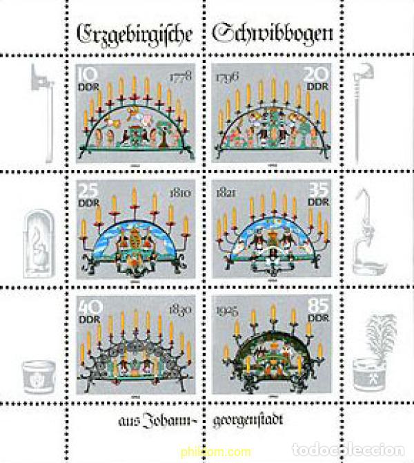 Sellos: 144996 MNH ALEMANIA DEMOCRATICA 1986 CANDELABROS