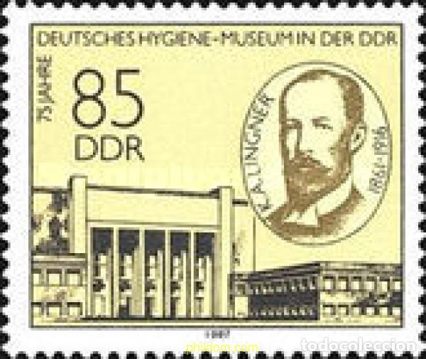 Sellos: 150964 MNH ALEMANIA DEMOCRATICA 1987 75 ANIVERSARIO DEL MUSEO DE LA HIGIENE DE DRESDE