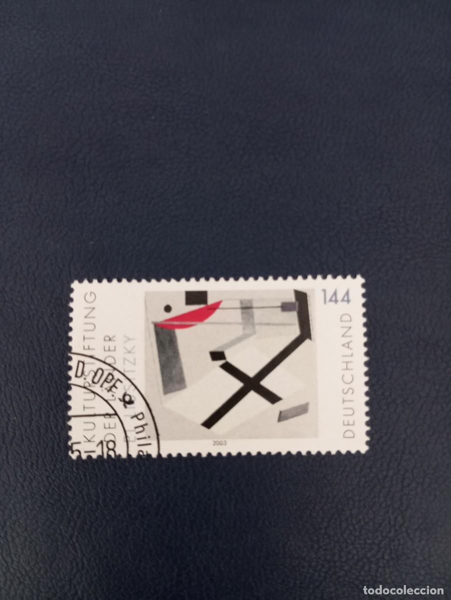 Sellos: ALEMANIA, 2003, PINTURA DE LISSITZKY
