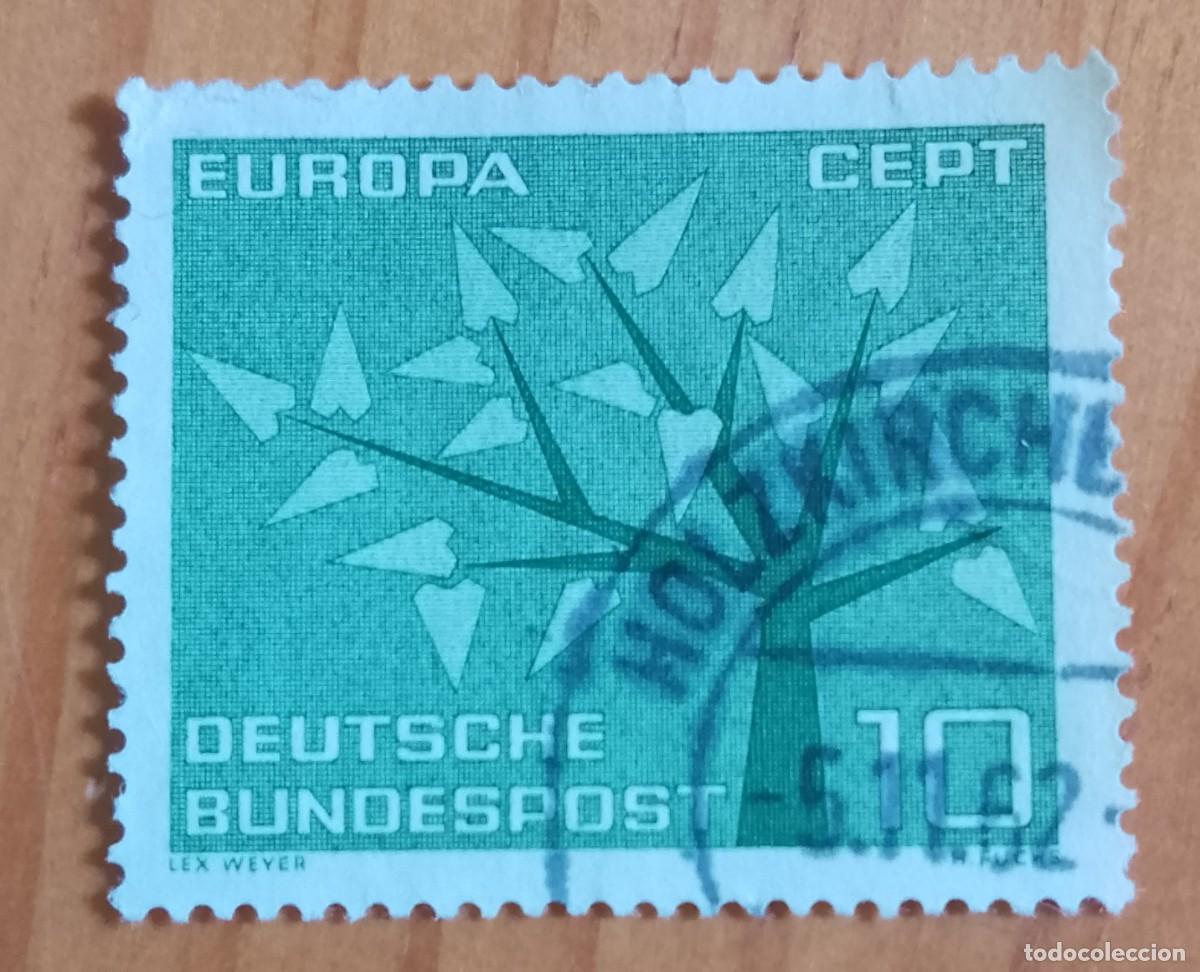 Briefmarken: ALEMANIA - V/F 10 - EUROPA, CEPT - MATASELLO IDENTIFICATIVO: 5.11.62 HOLZKIRCHE