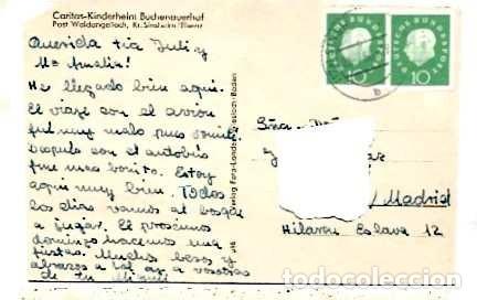 Briefmarken: Alemania y Caritas, Jard&iacute;n de infancia Buchenauerhof, Sinsheim a Madrid Espa&ntilde;a 1960 (9999)
