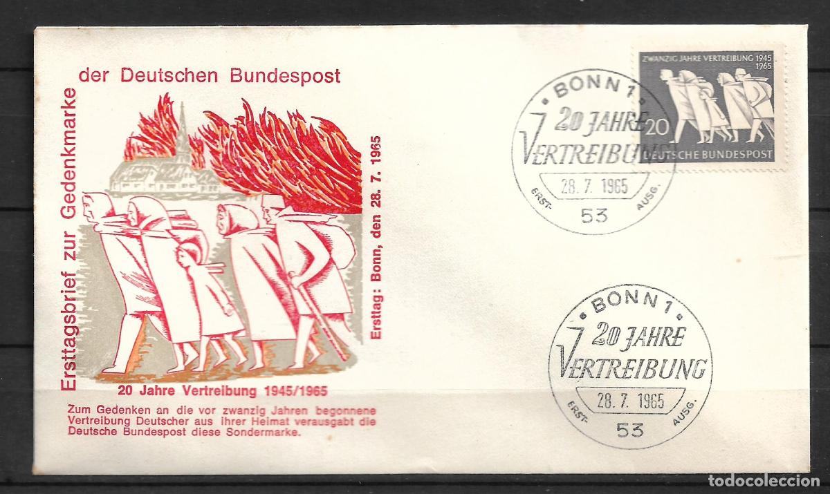 Selos: alemania 1965 michel 479 sobre primer dia 2&euro;- 153/1