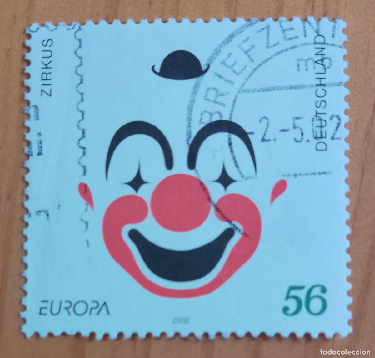 Timbres: ALEMANIA - V/F 56 - EUROPA ZIRKUS, 2002- MATASELLO IDENTIFICATIVO: 2.5.02 BRIEFZENTRUM