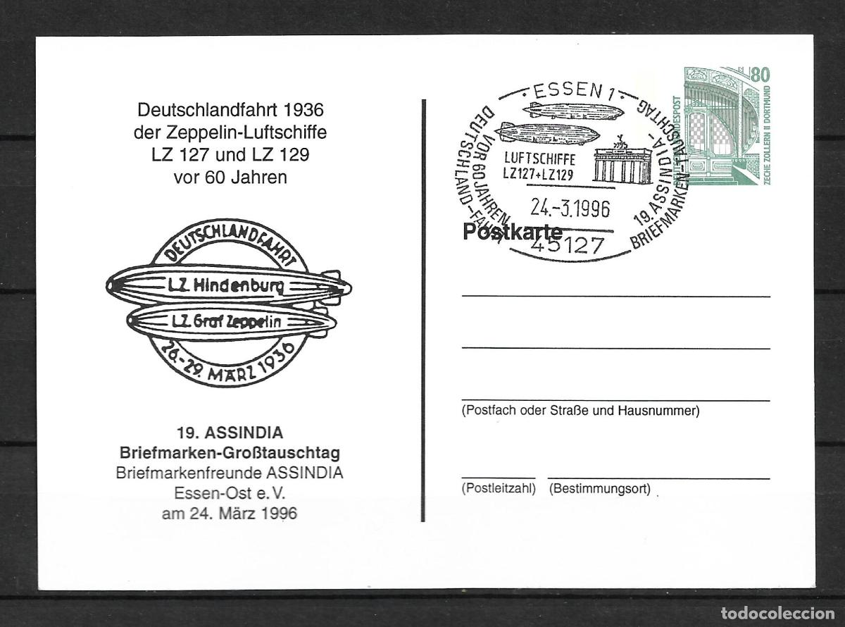 Sellos: alemania 1996 tarjeta postal sellada- 153/1
