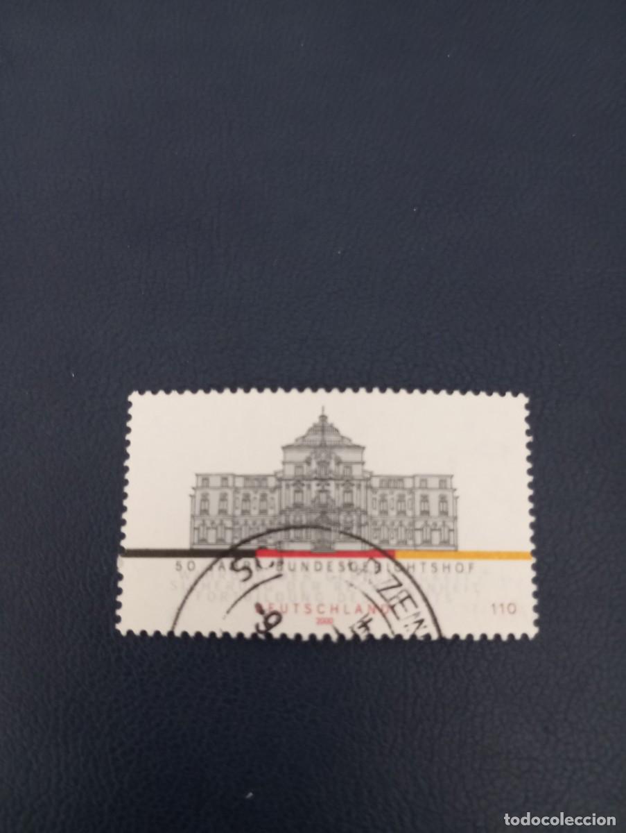 Sellos: ALEMANIA, 2000, CINCUENTENARIO DEL BUNDWSGERICHSHOFF, FACHADA DE KARLSRUHE YT 1969