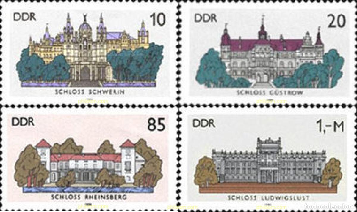 Sellos: 144998 MNH ALEMANIA DEMOCRATICA 1986 CASTILLOS DE ALEMANIA ORIENTAL