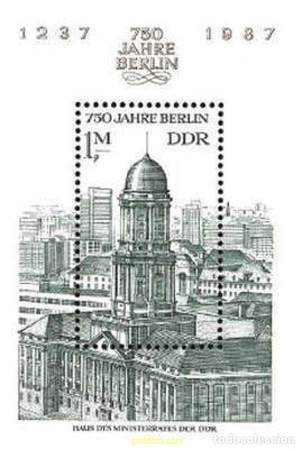 Sellos: 144983 MNH ALEMANIA DEMOCRATICA 1986 750 ANIVERSARIO DE BERLIN