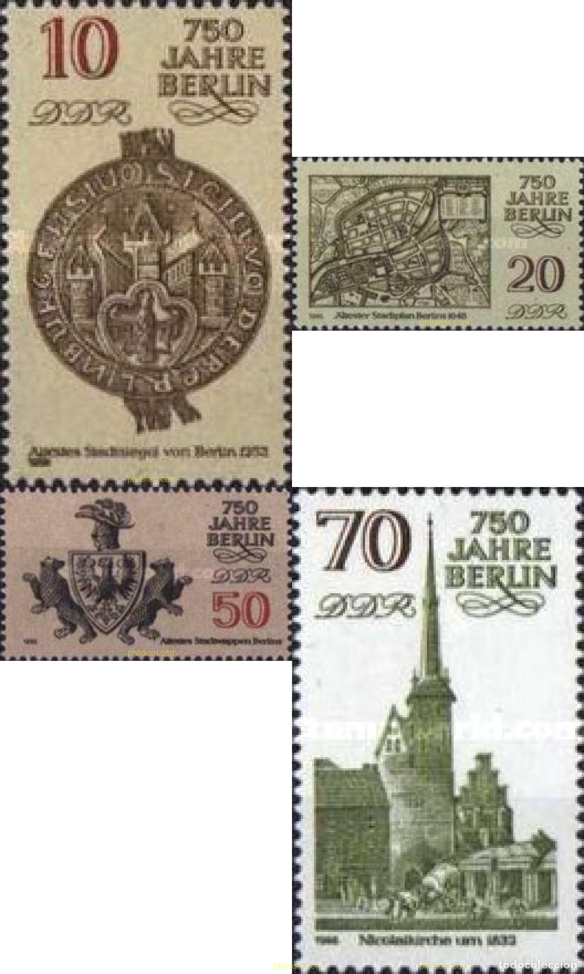 Sellos: 150950 MNH ALEMANIA DEMOCRATICA 1986 750 ANIVERSARIO DE BERLIN