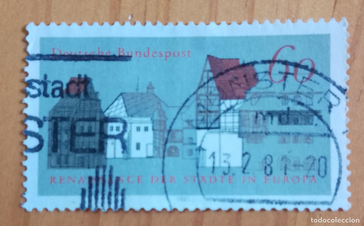 Sellos: ALEMANIA - V/F 60 - RENACIMIENTO CIUDADES EN EUROPA - MATASELLO IDENTIFICATIVO: 13.2.81 M&Uuml;NSTER