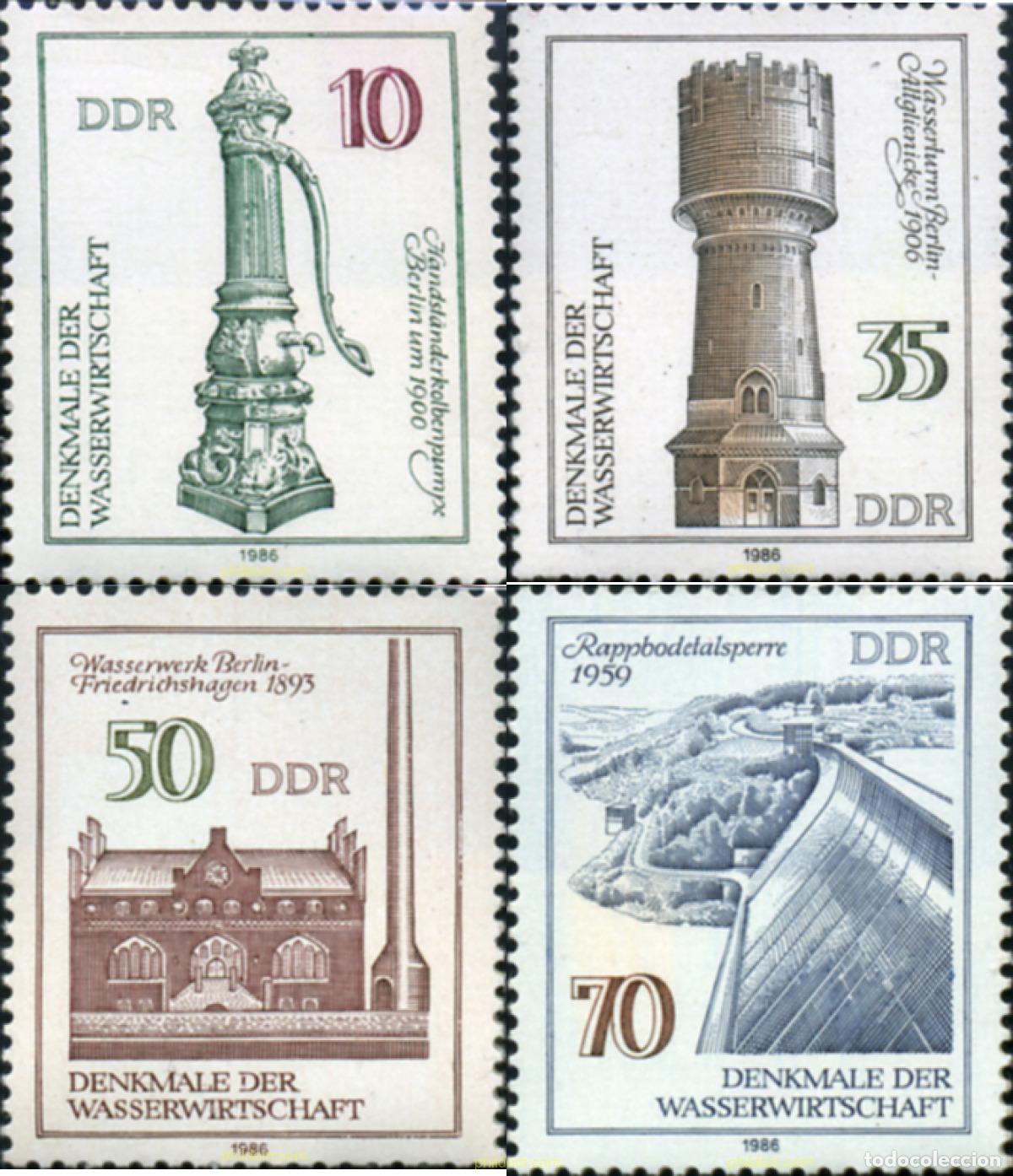 Sellos: 150945 MNH ALEMANIA DEMOCRATICA 1986 SUMINISTRADORES DE AGUA
