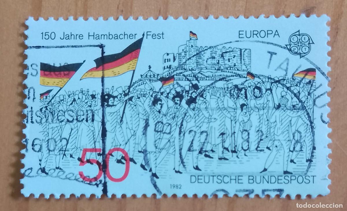 Sellos: ALEMANIA - V/F 50 - 150 A&Ntilde;OS FESTIVAL HAMBALHER - MATASELLO IDENTIFICATIVO: 22.11.82 OBERURSEL