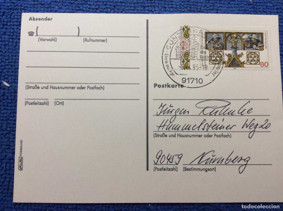 Sellos: ALEMANIA 1995 TARJETA POSTAL. MATASELLOS INTERESANTE (1DDN30)