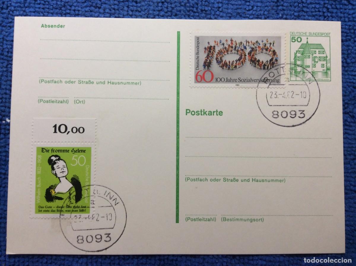Sellos: ALEMANIA 1988 ENTERO POSTAL (1DDN38)