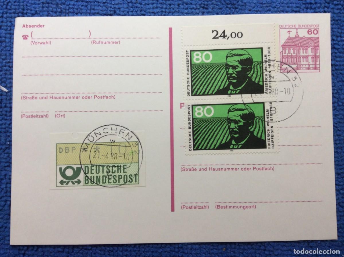 Sellos: ALEMANIA 1988 ENTERO POSTAL (1DDN40)