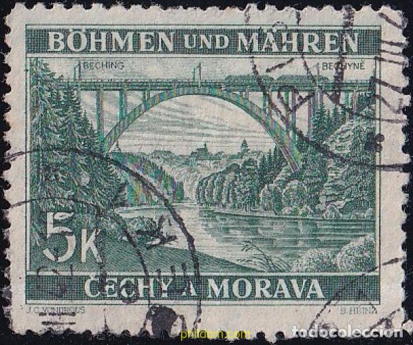 Sellos: 788583 USED BOHEMIA Y MORAVIA 1940 SERIE BASICA