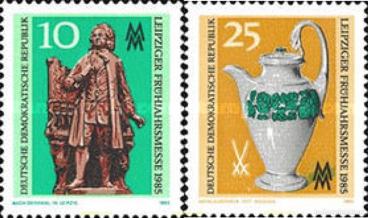Sellos: 150931 MNH ALEMANIA DEMOCRATICA 1985 FERIA DE PRIMAVERA DE LEIPZIG