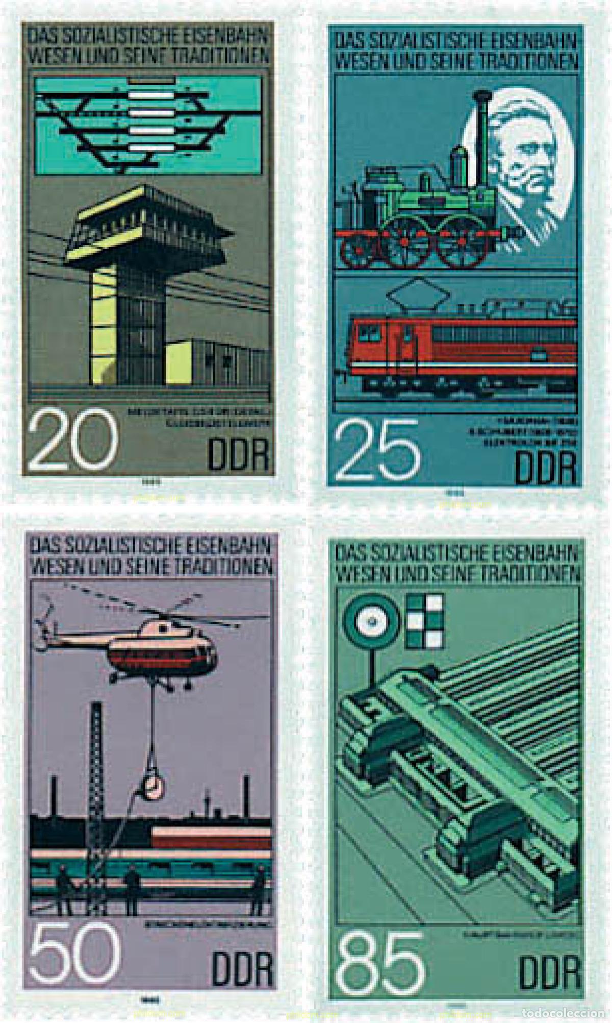 Sellos: 56189 MNH ALEMANIA DEMOCRATICA 1985 FERROCARRILES ALEMANES