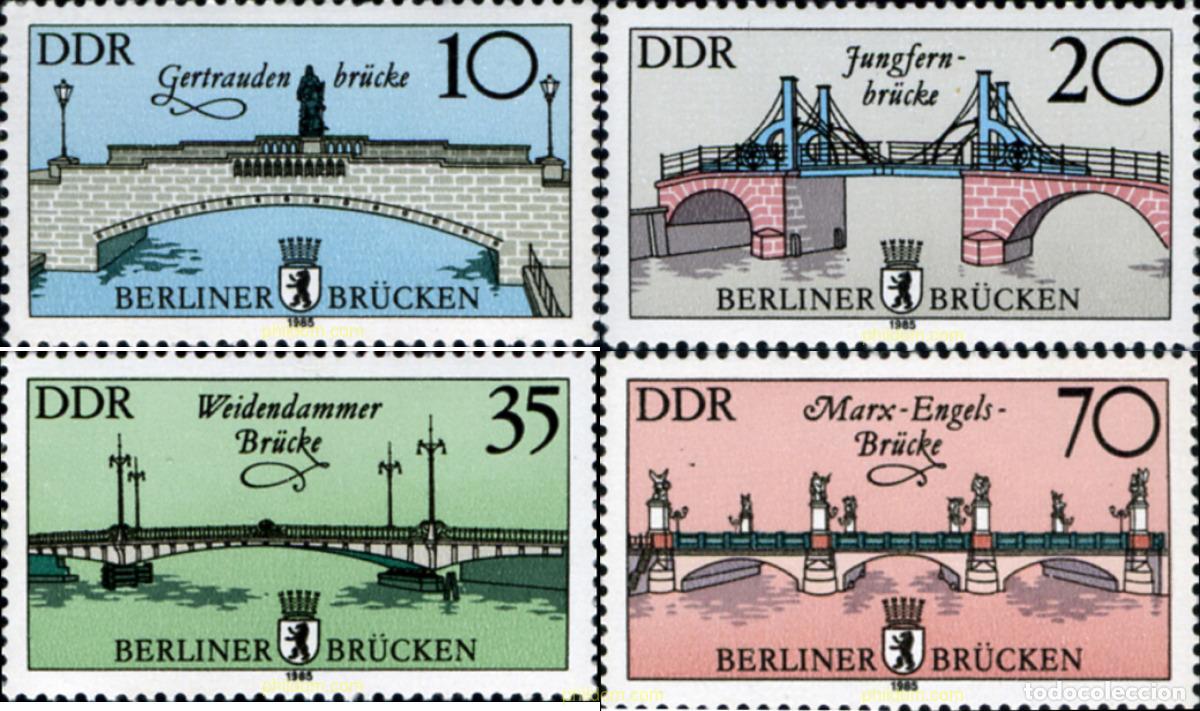 Sellos: 150941 MNH ALEMANIA DEMOCRATICA 1985 PUENTES HISTORICOS DE BERLIN