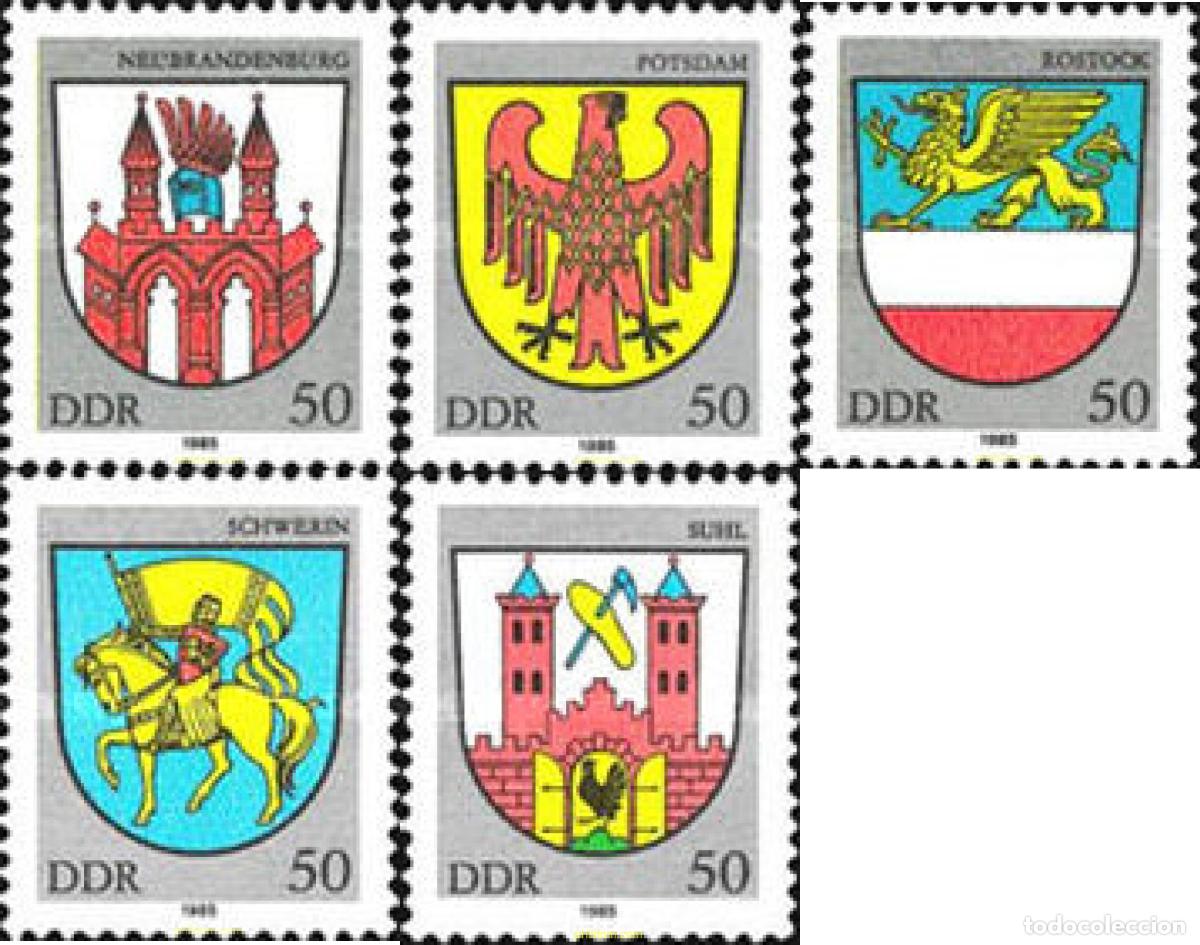 Sellos: 150932 MNH ALEMANIA DEMOCRATICA 1985 ESCUDOS