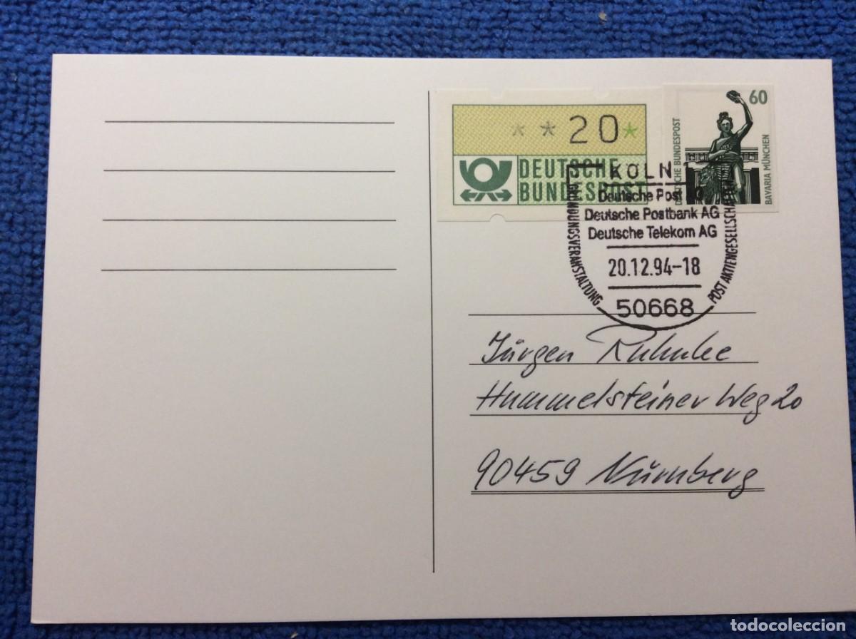 Sellos: ALEMANIA 1994 TARJETA POSTAL. INTERESANTE MATASELLOS (1DDN56)