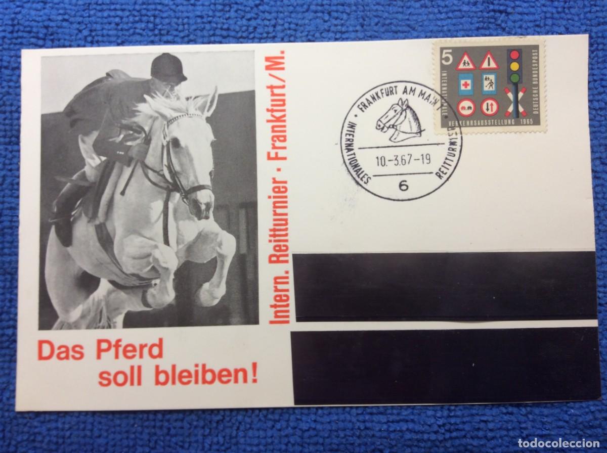 Sellos: ALEMANIA 1967 TARJETA CONMEMORATIVA. INTERESANTE MATASELLOS (1DDN57)