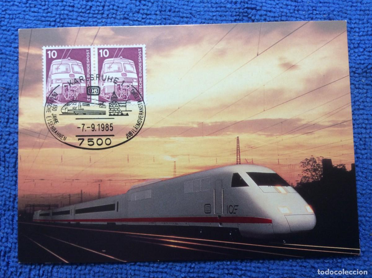 Sellos: ALEMANIA 1985 TARJETA CONMEMORATIVA. INTERESANTE MATASELLOS (1DDN59)