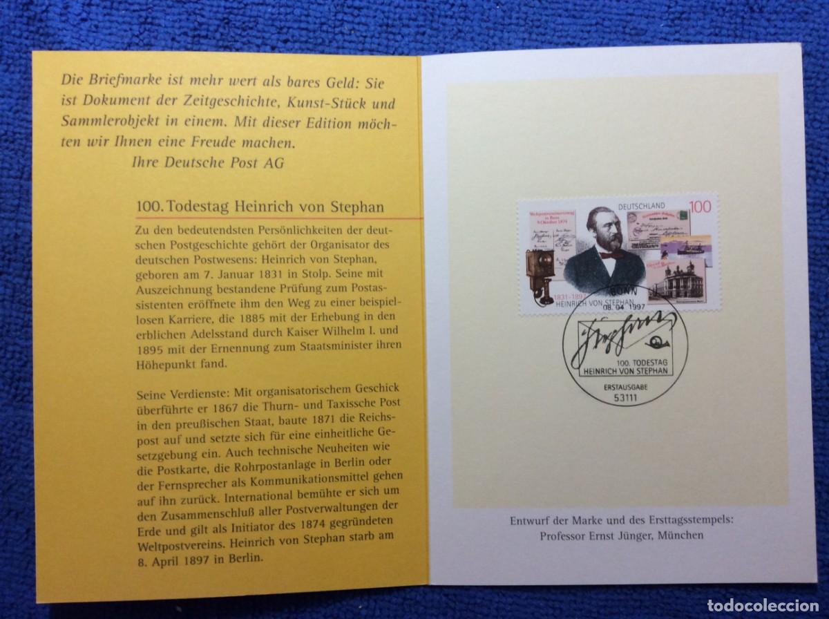 Sellos: ALEMANIA 1987 TARJETA CONMEMORATIVA. INTERESANTE MATASELLOS (1DDN60)