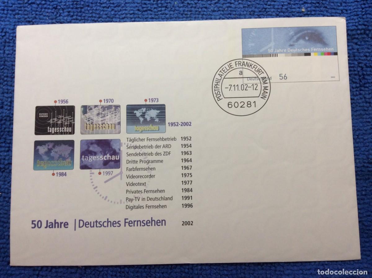 Sellos: ALEMANIA 2002 SOBRE CONMEMORATIVO. INTERESANTE MATASELLOS (1DDN78)