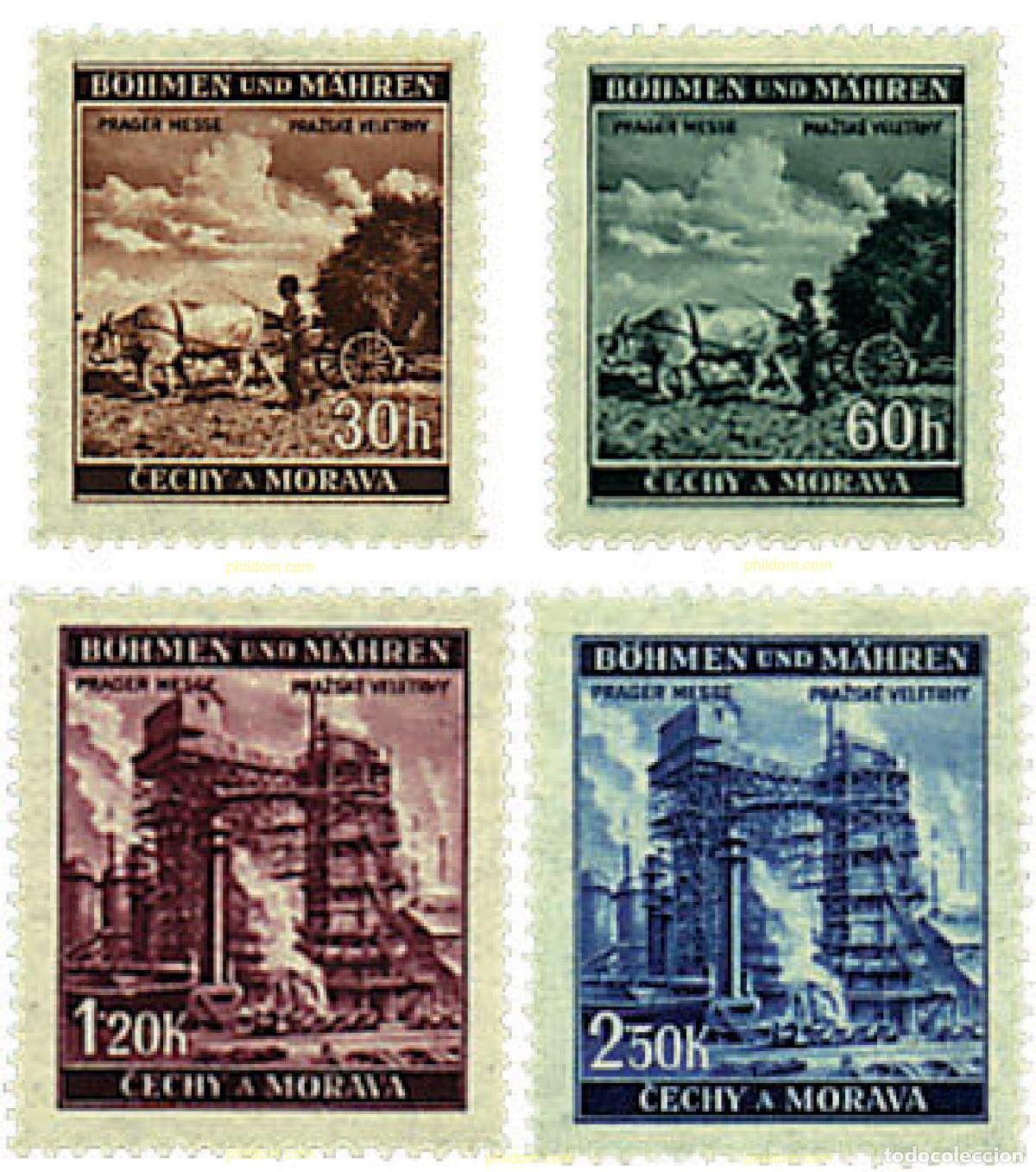 Sellos: 756716 HINGED BOHEMIA Y MORAVIA 1941 FERIA DE MUESTRAS EN PRAGA