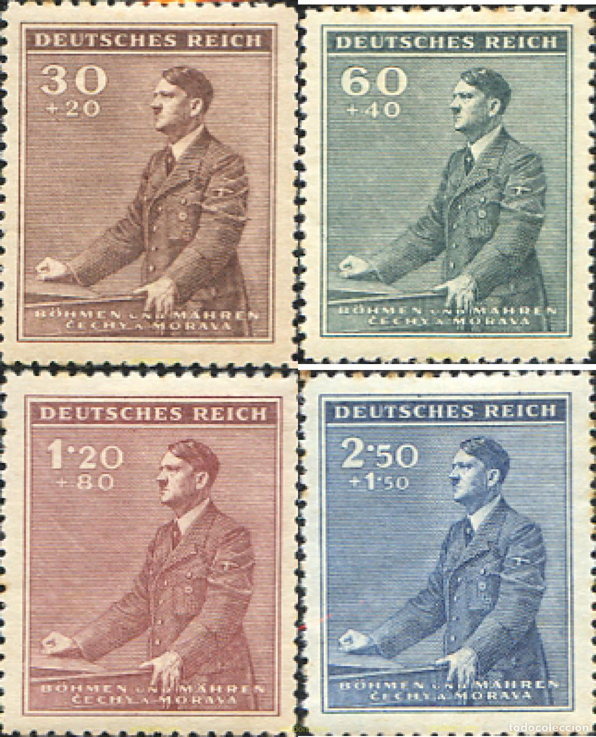 Sellos: 788600 MNH BOHEMIA Y MORAVIA 1942 53 ANIVERSARIO DE ADOLF HITLER
