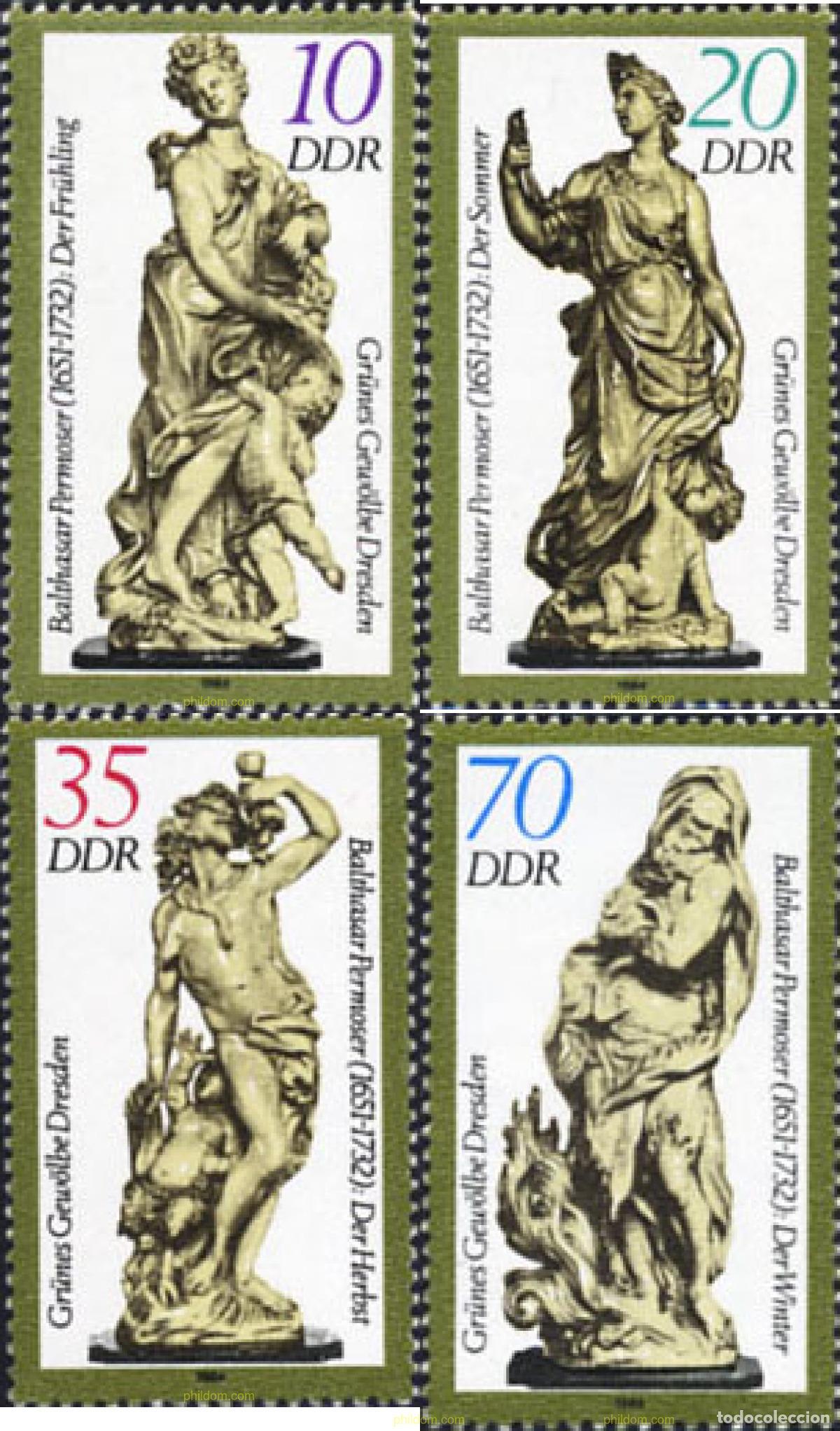 Sellos: 150927 MNH ALEMANIA DEMOCRATICA 1984 OBRAS DE ARTE DE DRESDE