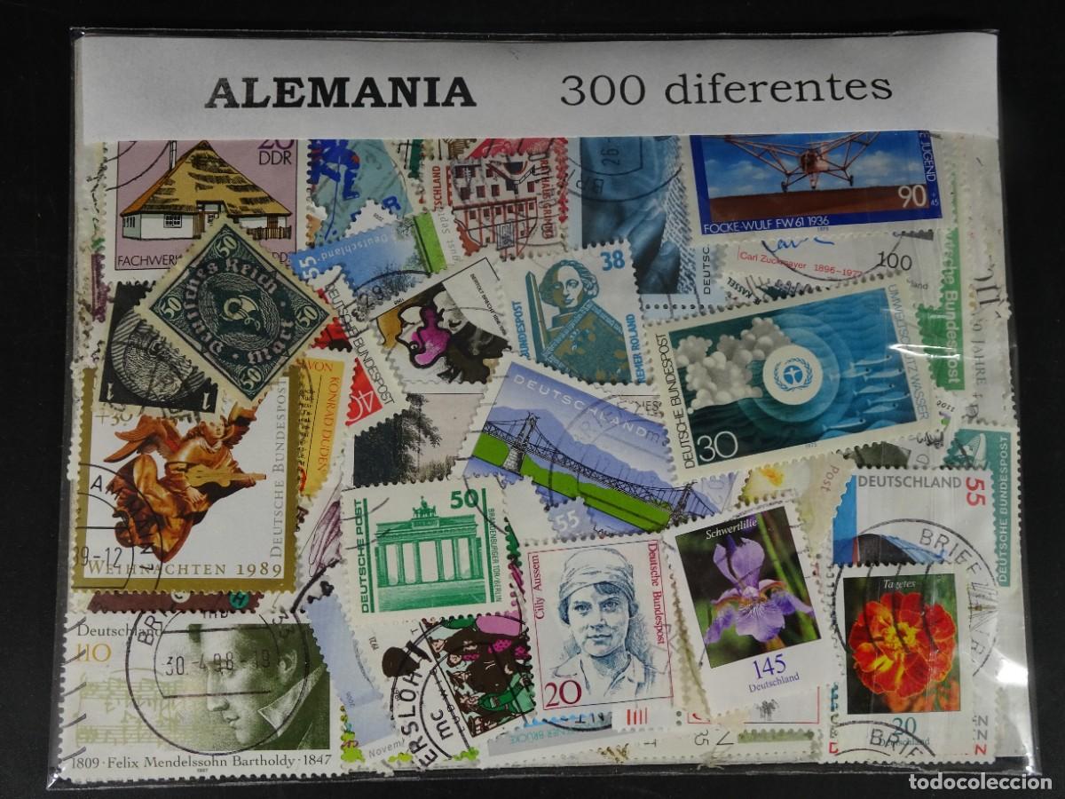 Sellos: ALEMANIA 300 SELLOS DIFERENTES, VER FOTOS