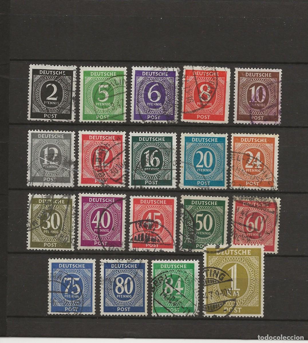 Sellos: ALLEMAGNE - ZONE INTERALLIEE - LOT DE TIMBRES