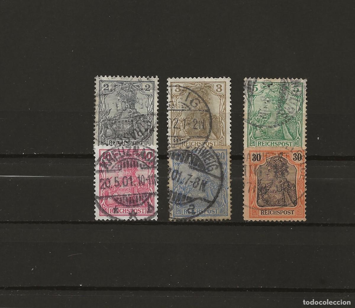 Sellos: ALLEMAGNE - REICH POST - YVERT ET TELLIER N&deg; 51 - 57