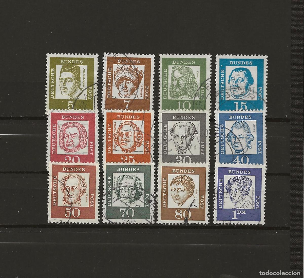Sellos: ALLEMAGNE - 1961-1964 - CELEBRITES