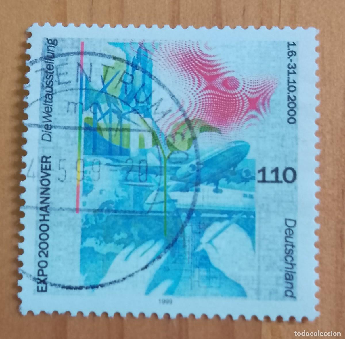 Sellos: ALEMANIA - V/F 110 - A&Ntilde;O 1999, EXPOSICI&Oacute;N 2000 HANNOVER - MATASELLO IDENT-: 4.5.99 BRIEFZENTRUM