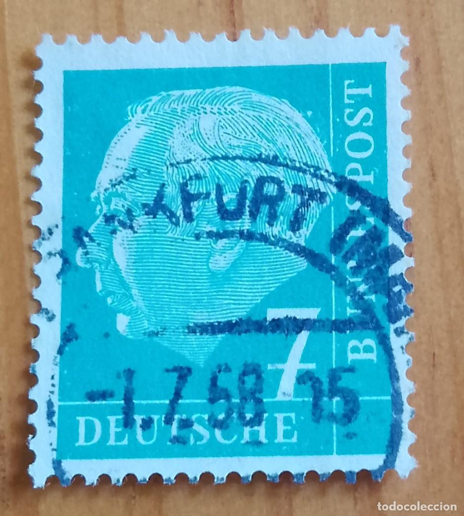 Briefmarken: ALEMANIA - V/F 7 - PRESIDENTE - MATASELLO IDENTIFICATIVO: 1.7.68 FRANKFURT
